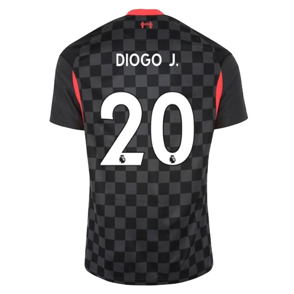 Camiseta Liverpool NO.20 Diogo Jota 3ª Kit 2020 2021 Negro